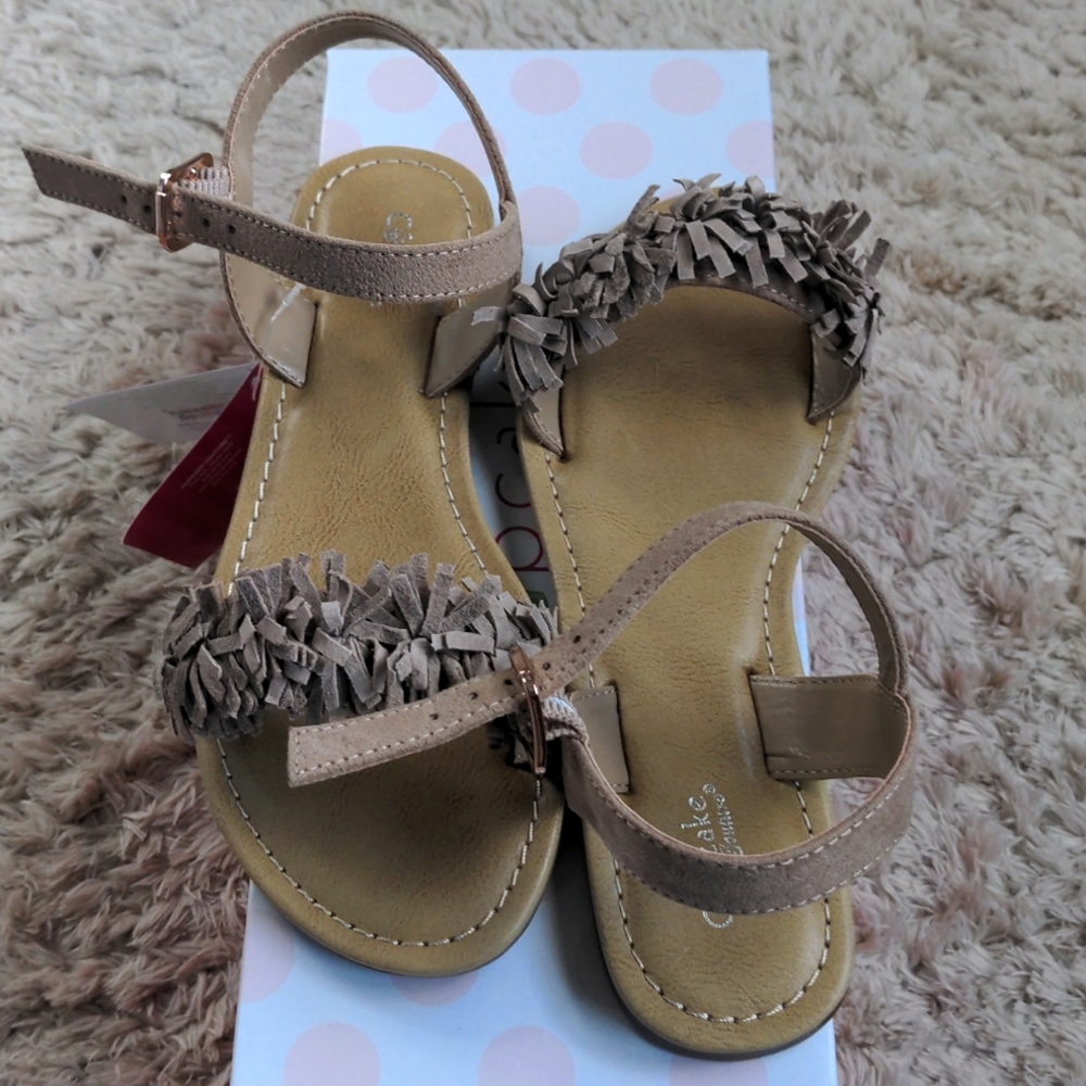 Cupcake Couture frilly girls sandals